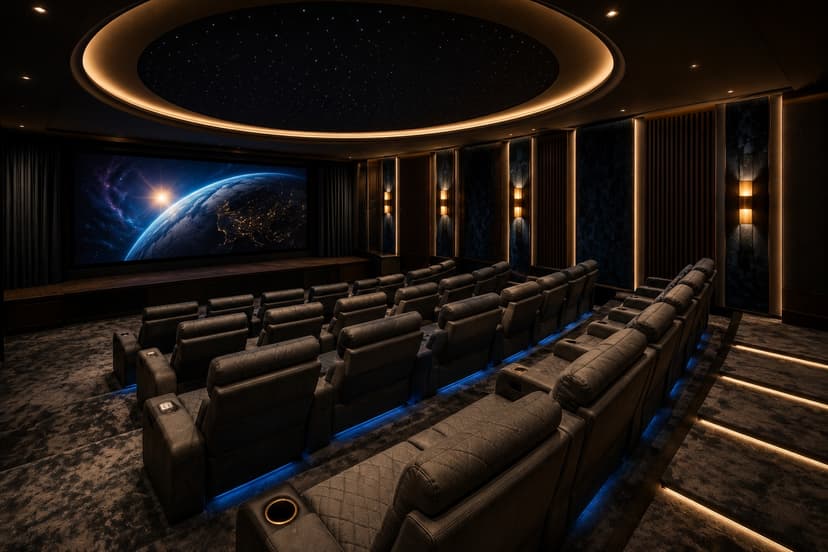 Private Auditorium Spaces — cinematic home theatre service