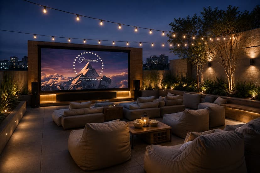 Open-Air & Terrace Cinemas — cinematic home theatre service