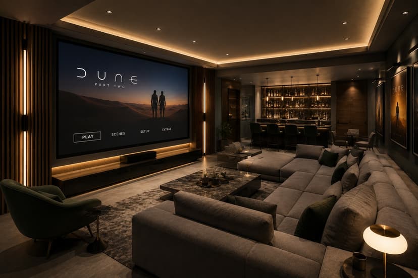 Interior Design for Entertainment — cinematic home theatre service